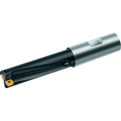Walter - 1.73" Max Drill Depth, 3xD, 37/64" Diam, Indexable Insert Drill - 2 Inserts, 3/4" Shank Diam, Straight Shank - USA Tool & Supply