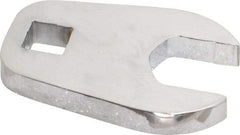 Proto - 22mm 1/2" Drive Full Polish Chrome Open End Crowfoot Wrench - 2.9" OAL - USA Tool & Supply