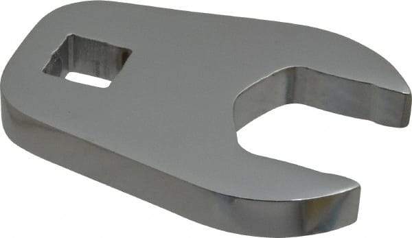 Proto - 27mm 1/2" Drive Full Polish Chrome Open End Crowfoot Wrench - 2.9" OAL - USA Tool & Supply