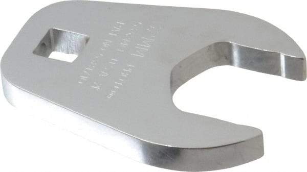 Proto - 32mm 1/2" Drive Full Polish Chrome Open End Crowfoot Wrench - 3.3" OAL - USA Tool & Supply