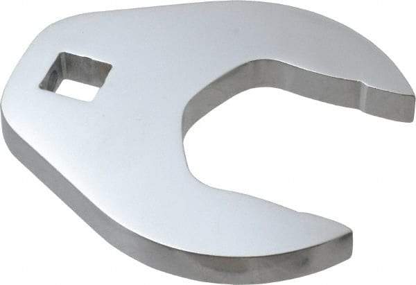 Proto - 41mm 1/2" Drive Full Polish Chrome Open End Crowfoot Wrench - 3-1/2" OAL - USA Tool & Supply