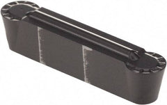 Kennametal - 0505R GMN Grade KCU10, 5.05mm Cutting Width Carbide Grooving Insert - 4.09mm Max Depth of Cut, Neutral, 2.52mm Corner Radius, AlTiN Finish - USA Tool & Supply
