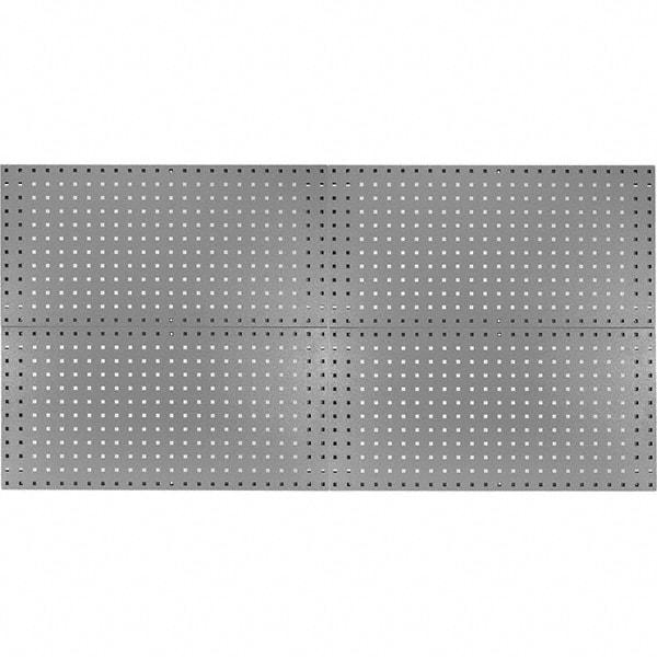 Kennedy - 18" Wide x 36" High Industrial Steel Tool Peg Board System - 4 Panels, 60 Hooks, Steel, Gray - USA Tool & Supply
