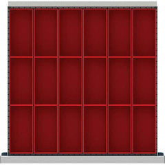 LISTA - 18-Compartment Drawer Divider Layout for 3.15" High Drawers - USA Tool & Supply