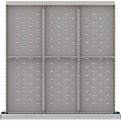 LISTA - 6-Compartment Drawer Divider Layout for 3.15" High Drawers - USA Tool & Supply