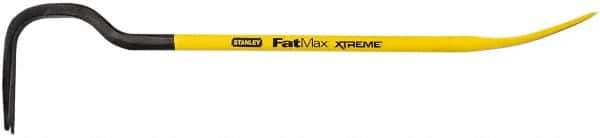 Stanley - 24" OAL Wrecking Bar - 5-21/64" Wide, Spring Steel - USA Tool & Supply