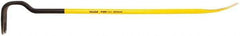 Stanley - 36" OAL Wrecking Bar - 5-21/64" Wide, Spring Steel - USA Tool & Supply