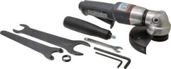 Ingersoll-Rand - 5" Wheel Diam, 12,000 RPM, Pneumatic Angle & Disc Grinder - 5/8-11 Spindle, 41 CFM, Rear Exhaust - USA Tool & Supply