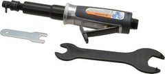 Ingersoll-Rand - 1/4" Collet, Straight Handle, Straight Air Die Grinder - 30,000 RPM, Rear Exhaust, 30 CFM, 0.33 hp, 620 kPa, 1/4 NPT - USA Tool & Supply