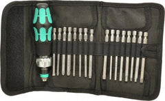 Wera - 17 Piece, Screwdriver Bit and Socket Set - #1, #2 & #3 Phillips - USA Tool & Supply