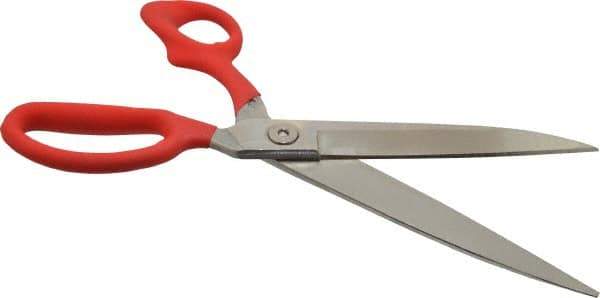 Wiss - 6" LOC, 12-1/2" OAL Inlaid Heavy Duty Shears - Left Hand, Offset Handle, For Composite Materials, Fabrics, Upholstery - USA Tool & Supply