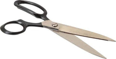 Wiss - 5" LOC, 10-3/8" OAL Inlaid Industrial Straight Shears - Straight Handle, For Carpet, Drapery, Upholstery - USA Tool & Supply