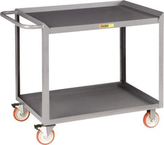 Little Giant - 1,200 Lb Capacity, 2 Shelf Mobile Workbench - 36" Wide x 24" Deep x 35-1/2" High, Steel - USA Tool & Supply