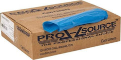 PRO-SOURCE - 1 mil Thick, Heavy-Duty Trash Bags - 33" Wide x 39" High, Clear Blue - USA Tool & Supply