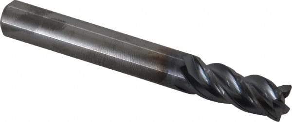 Kennametal - 5/16", 4 Flute, Solid Carbide, 0.015" Corner Radius End Mill - 2-1/2" OAL, 3/4" LOC - USA Tool & Supply
