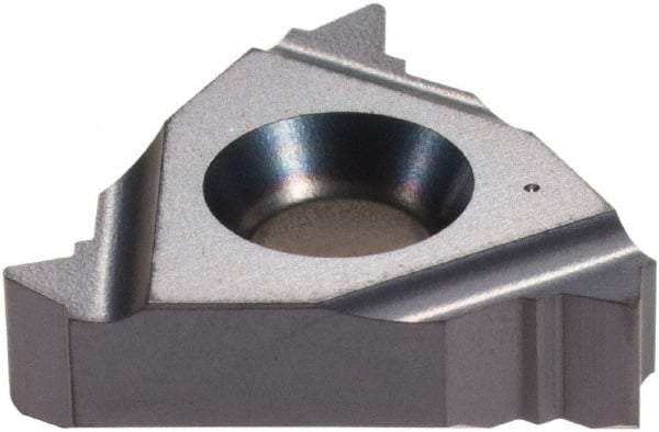 Iscar - 16ER External Right Hand 11 UN Laydown Threading Insert - Grade IC908, TiAlN Coated Carbide, 9.53mm Inscribed Circle - USA Tool & Supply