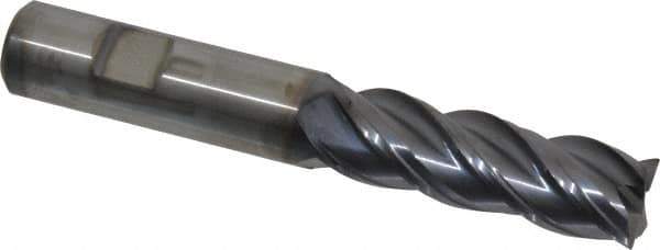 Kennametal - 3/4", 4 Flute, Solid Carbide, 0.03" Corner Radius End Mill - 5" OAL, 2-1/4" LOC - USA Tool & Supply