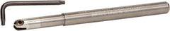 Kennametal - 8mm Cut Diam, 4mm Max Depth of Cut, 8mm Shank Diam, 100mm OAL, Indexable Ball Nose End Mill - 25mm Head Length, Straight Shank, KDMB Toolholder, KDM 08.. Insert - USA Tool & Supply