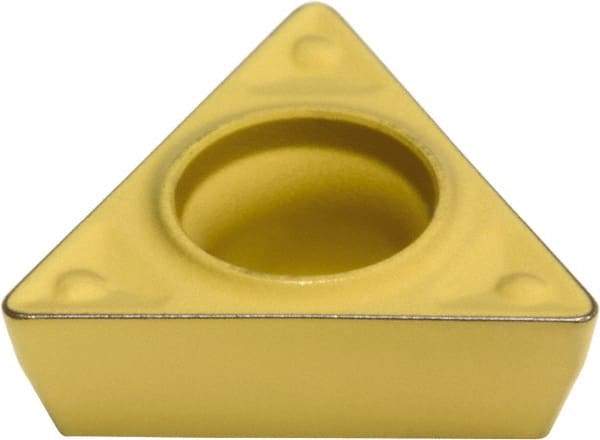 Sumitomo - TPMT222 ENF Grade AC820P Carbide Turning Insert - Al2O3 Finish, 60° Triangle, 1/4" Inscr Circle, 1/8" Thick, 1/32" Corner Radius - USA Tool & Supply