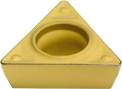 Sumitomo - TPMT222 ENF Grade AC820P Carbide Turning Insert - Al2O3 Finish, 60° Triangle, 1/4" Inscr Circle, 1/8" Thick, 1/32" Corner Radius - USA Tool & Supply