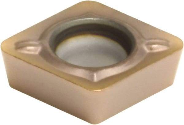 Sumitomo - CPMT32.51 ESU Grade AC510U Carbide Turning Insert - TiAlN/AlCrN Finish, 80° Diamond, 3/8" Inscr Circle, 5/32" Thick, 1/64" Corner Radius - USA Tool & Supply