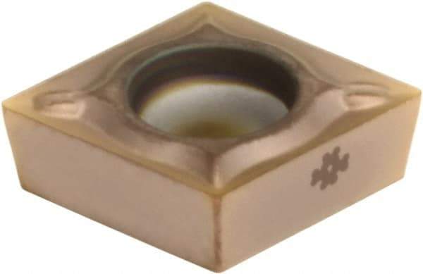 Sumitomo - CCMT21.50.5 ESU Grade AC510U Carbide Turning Insert - TiAlN/AlCrN Finish, 80° Diamond, 1/4" Inscr Circle, 3/32" Thick, 0.0078" Corner Radius - USA Tool & Supply