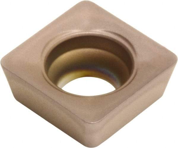 Sumitomo - SPMT32.52 ENX Grade ACZ310 Carbide Turning Insert - TiN/AlN Finish, 90° Square, 3/8" Inscr Circle, 5/32" Thick, 1/32" Corner Radius - USA Tool & Supply
