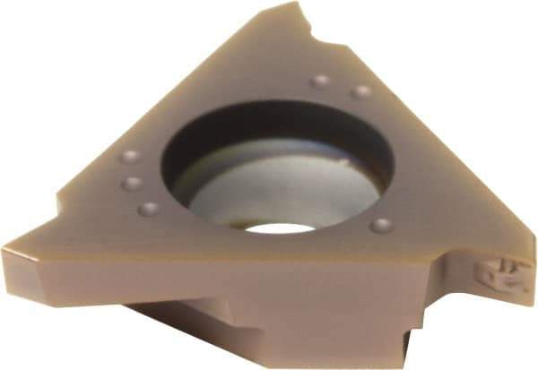 Sumitomo - 40072TGA BF Grade AC530U, 3/16" Cutting Width Carbide Grooving Insert - 0.154" Max Depth of Cut, Right Hand, 0.0079" Corner Radius, TiAlN/AlCrN Finish - USA Tool & Supply