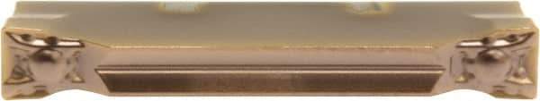 Sumitomo - 6250GCMN ML Grade AC425K, 1/4" Cutting Width Carbide Grooving Insert - 1" Max Depth of Cut, Neutral, 1/64" Corner Radius - USA Tool & Supply