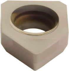 Sumitomo - NC-ZNEX620.5 Grade BNC200 PCBN Turning Insert - TiN Finish, 80° Included Angle, 3/16" Inscr Circle, 1/16" Thick, 0.0078" Corner Radius - USA Tool & Supply