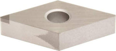 Sumitomo - NU-DNMA430.5 Grade BN2000 PCBN Turning Insert - Uncoated, 55° Diamond, 1/2" Inscr Circle, 3/16" Thick, 0.0078" Corner Radius - USA Tool & Supply