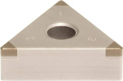 Sumitomo - 3NU-TNGA331 Grade BN2000 PCBN Turning Insert - Uncoated, 60° Triangle, 3/8" Inscr Circle, 3/16" Thick, 1/64" Corner Radius - USA Tool & Supply