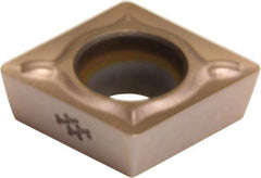 Sumitomo - CPMT21.52 ESU Grade T2000Z Cermet Turning Insert - TiN/AlN Finish, 80° Diamond, 1/4" Inscr Circle, 3/32" Thick, 1/32" Corner Radius - USA Tool & Supply