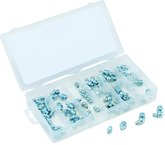 70 Pc. Grease Fitting Assortment - Contains: straight; 45 degree and 90 degree - USA Tool & Supply