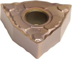 Sumitomo - WNMG432 ELU Grade T3000Z Cermet Turning Insert - TiN/AlN Finish, 80° Trigon, 1/2" Inscr Circle, 3/16" Thick, 1/32" Corner Radius - USA Tool & Supply