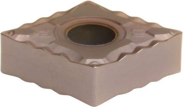 Sumitomo - CNMG433 ELU Grade T3000Z Cermet Turning Insert - TiN/AlN Finish, 80° Diamond, 1/2" Inscr Circle, 3/16" Thick, 3/64" Corner Radius - USA Tool & Supply