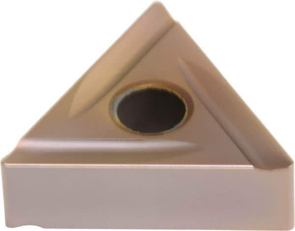Sumitomo - TNPR332 M Grade T2000Z Cermet Turning Insert - TiN/AlN Finish, 60° Triangle, 3/8" Inscr Circle, 3/16" Thick, 1/32" Corner Radius - USA Tool & Supply