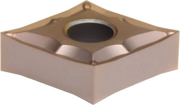Sumitomo - CNGG430.5 ESU Grade T3000Z Cermet Turning Insert - TiN/AlN Finish, 80° Diamond, 1/2" Inscr Circle, 3/16" Thick, 0.0078" Corner Radius - USA Tool & Supply