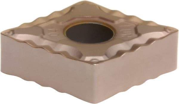 Sumitomo - CNMG433 ELUW Grade T2000Z Cermet Turning Insert - TiN/AlN Finish, 80° Diamond, 1/2" Inscr Circle, 3/16" Thick, 3/64" Corner Radius - USA Tool & Supply