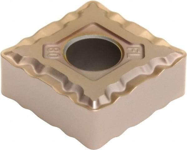 Sumitomo - SNMG432 EFL Grade T3000Z Cermet Turning Insert - TiN/AlN Finish, 90° Square, 1/2" Inscr Circle, 3/16" Thick, 1/32" Corner Radius - USA Tool & Supply