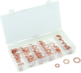 110 Pc. Copper Washer Assortment - 1/4" - 5/8" - USA Tool & Supply