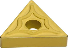 Sumitomo - TNMG332 EUX Grade AC820P Carbide Turning Insert - Al2O3 Finish, 60° Triangle, 3/8" Inscr Circle, 3/16" Thick, 1/32" Corner Radius - USA Tool & Supply