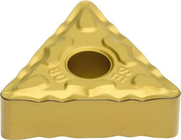 Sumitomo - TNMG333 ESE Grade AC830P Carbide Turning Insert - Al2O3 Finish, 60° Triangle, 3/8" Inscr Circle, 3/16" Thick, 3/64" Corner Radius - USA Tool & Supply