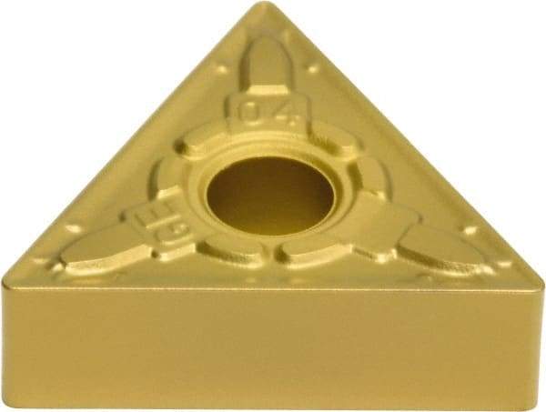 Sumitomo - TNMG432 EGE Grade AC810P Carbide Turning Insert - Al2O3 Finish, 60° Triangle, 1/2" Inscr Circle, 3/16" Thick, 1/32" Corner Radius - USA Tool & Supply