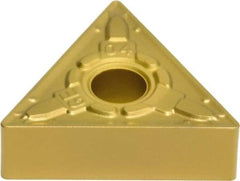 Sumitomo - TNMG432 EGE Grade AC810P Carbide Turning Insert - Al2O3 Finish, 60° Triangle, 1/2" Inscr Circle, 3/16" Thick, 1/32" Corner Radius - USA Tool & Supply