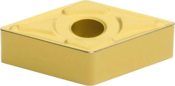 Sumitomo - DNMG431 EGU Grade AC810P Carbide Turning Insert - Al2O3 Finish, 55° Diamond, 1/2" Inscr Circle, 3/16" Thick, 1/64" Corner Radius - USA Tool & Supply