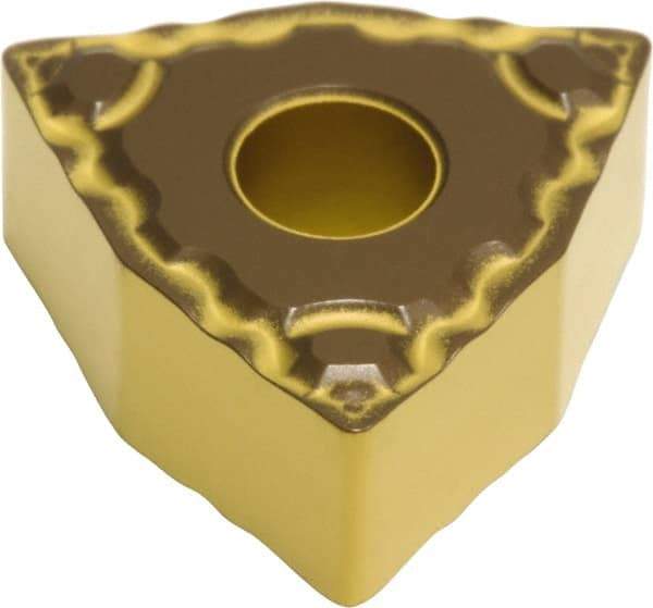 Sumitomo - WNMG332 ELUW Grade AC700G Carbide Turning Insert - TiC Finish, 80° Trigon, 3/8" Inscr Circle, 3/16" Thick, 1/32" Corner Radius - USA Tool & Supply