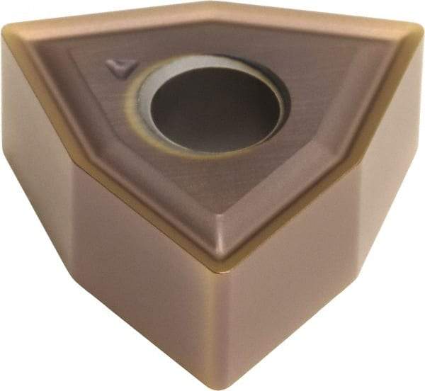 Sumitomo - WNMG332 EEX Grade AC510U Carbide Turning Insert - TiAlN/AlCrN Finish, 80° Trigon, 3/8" Inscr Circle, 3/16" Thick, 1/32" Corner Radius - USA Tool & Supply