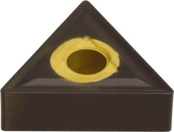 Sumitomo - TNMG333 EGZ Grade AC405K Carbide Turning Insert - Proprietary Finish, 60° Triangle, 3/8" Inscr Circle, 3/16" Thick, 3/64" Corner Radius - USA Tool & Supply