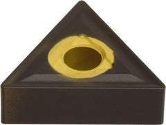 Sumitomo - TNMG333 EGZ Grade AC405K Carbide Turning Insert - Proprietary Finish, 60° Triangle, 3/8" Inscr Circle, 3/16" Thick, 3/64" Corner Radius - USA Tool & Supply
